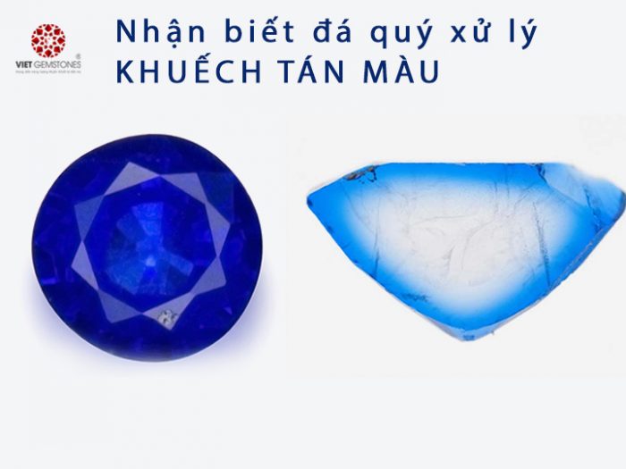 Nhận biết đá quý khuếch tán màu