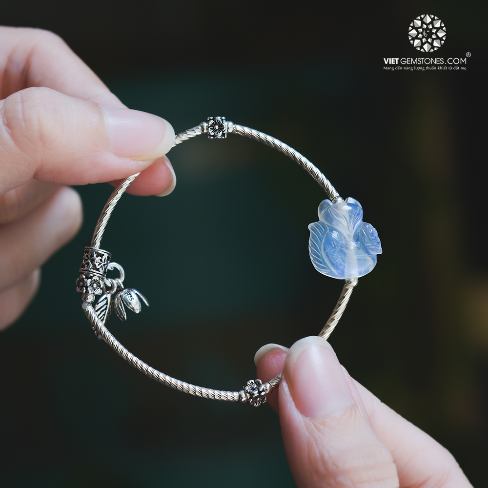 Vòng tay hồ ly moonstone