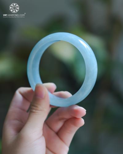 Vòng nguyên khối Aquamarine