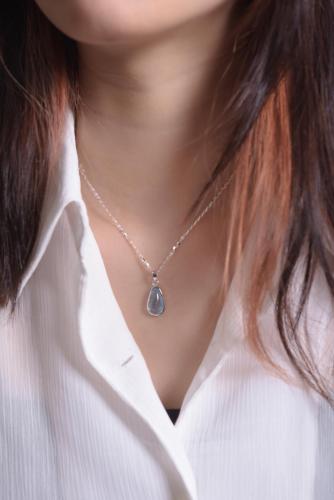 Mặt dây chuyền đá Hải Lam Ngọc - Aquamarine