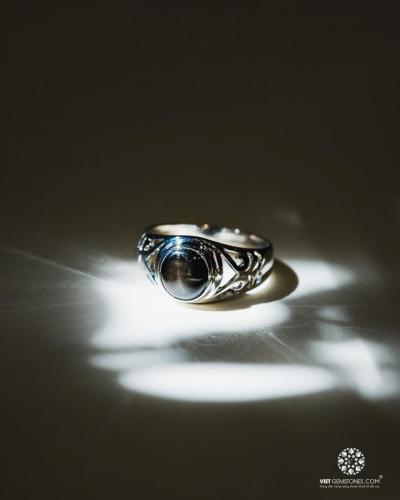 Nhẫn bạc đá Sapphire ánh sao - Sự lựa chọn của người thành công