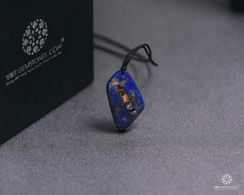 Mặt dây chuyền đá Lapis Lazuli - Kết hợp 7 luân xa cơ thể 