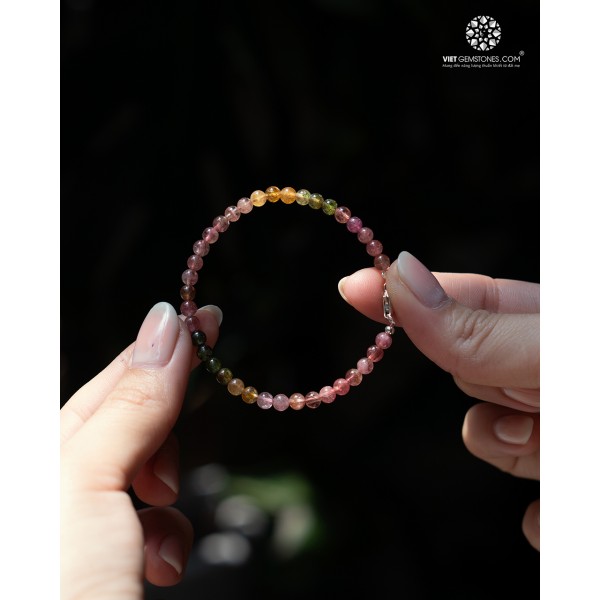 Lắc Tay Tourmaline Đa Sắc