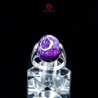 Nhẫn bạc đá Mắt Rồng - Charoite