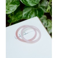 Vòng Nguyên Khối Chalcedony Hồng Chột 6mm