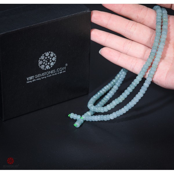 Chuỗi vòng ngọc đeo cổ cẩm thạch Jade-Chất ngọc cao cấp