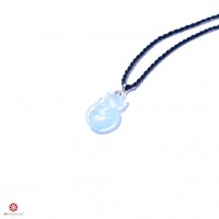 Mặt dây chuyền Hồ Ly Hải Lam Ngọc - Aquamarine dáng tròn 
